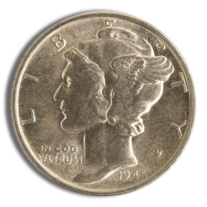 $1 FV 90% Silver Mercury Dimes - BU