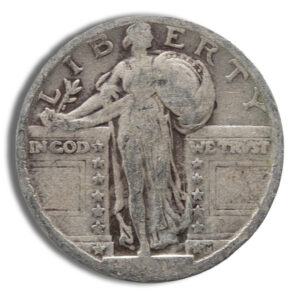 $1 FV 90% Silver Standing Liberty Quarters - No Date